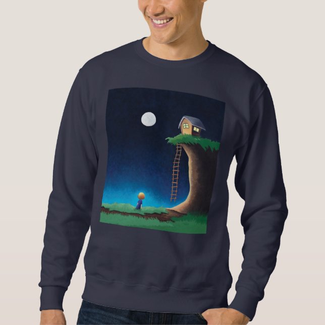 Sudadera Cielo nocturno de la luna llena (Anverso)