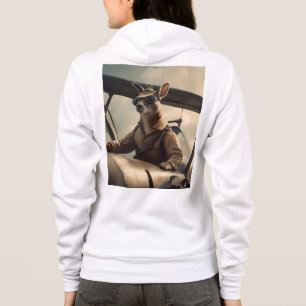 Sudadera "Cielos de época: El piloto canguro en el viejo av