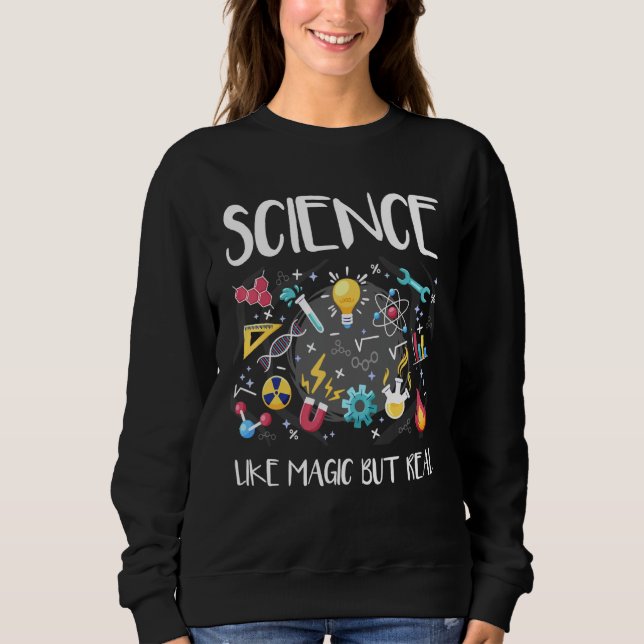 Sudadera Ciencia como la magia (Anverso)