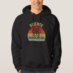 Sudadera Ciencia como Magia pero Divertida Ciencia Retro Re