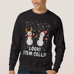 Sudadera Ciencia de Navidades de Snowman, Célula de Stem di