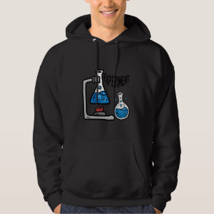 Sudadera Ciencia diciendo con tubo de prueba sobre el exper