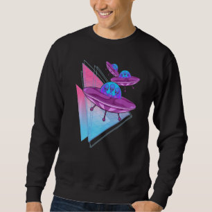 Sudadera Ciencia extraterritorial Ficción Alien Vaporwave U