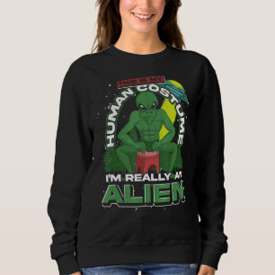Sudadera Ciencia Ficción Alien Believer Costume Fiesta Ufo