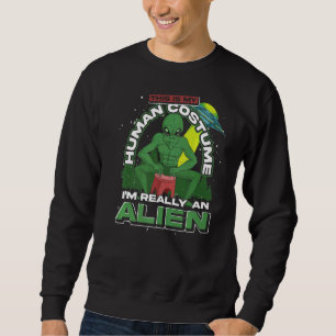 Sudadera Ciencia Ficción Alien Believer Costume Fiesta Ufo
