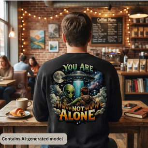 Sudadera Ciencia Ficción Cósmica - No estás solo extraterre