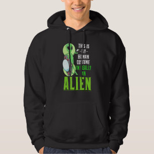 Sudadera Ciencia Ficción Este Es Mi Disfraz Humano Soy Real