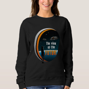 Sudadera Ciencia Ficción Ufo Espacio Alien Sci-Fi Funny Gif