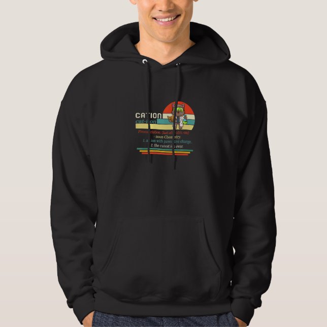 Sudadera Ciencia Nerd Cation Cute Pawsitive Chemistry Scien (Anverso)
