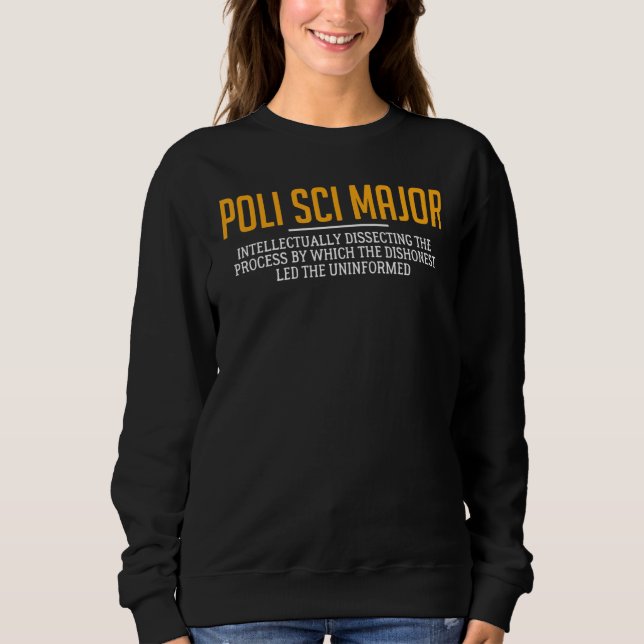 Sudadera Ciencia Política Definición Principal Política Pol (Anverso)