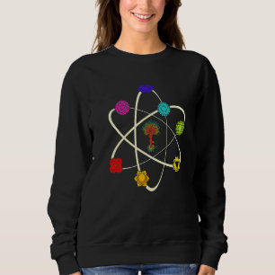 Sudadera Ciencia Protón Chakras Yoga Árbol