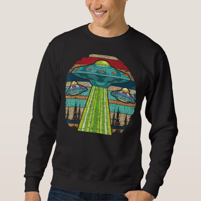 Sudadera Ciencia Retro Ficción Alien Extraterrestre Extrate (Anverso)