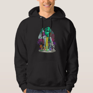 Sudadera Científico Alien Espacial Laboratorio Psicodélico