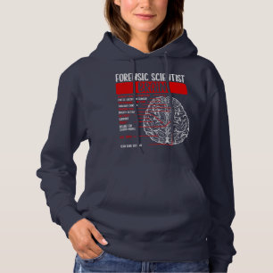 Sudadera Científico forense Cerebro Crimonólogo Cerebro