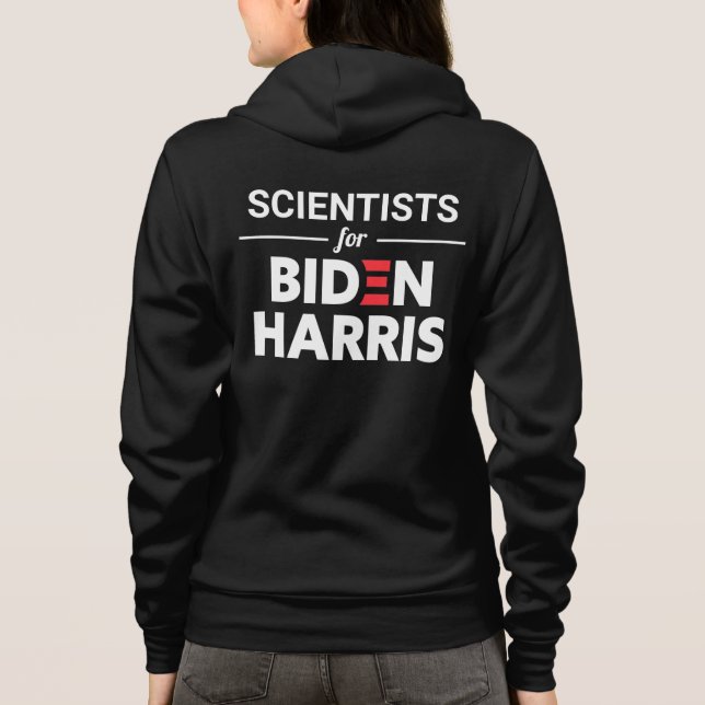 Sudadera Científicos para el Personalizado Biden Harris (Reverso)