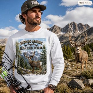 Sudadera Ciervo Mulo de Colorado Arquería Aficionados al Ai