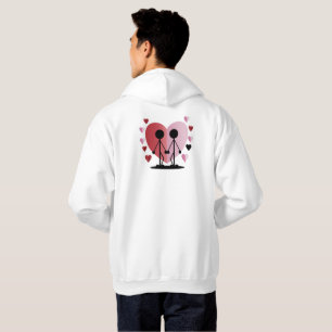 Sudadera Cifras de palo de el día de San Valentín con las m