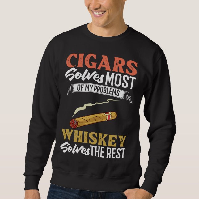 Sudadera Cigar Smoker Smoking Quotes (Anverso)