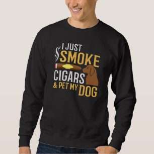 Sudadera Cigarros De Humo Y Mascota Mi Perro Funny Humo De 