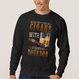 Sudadera Cigarros De Pronóstico De Fin De Semana Y Whiskey 