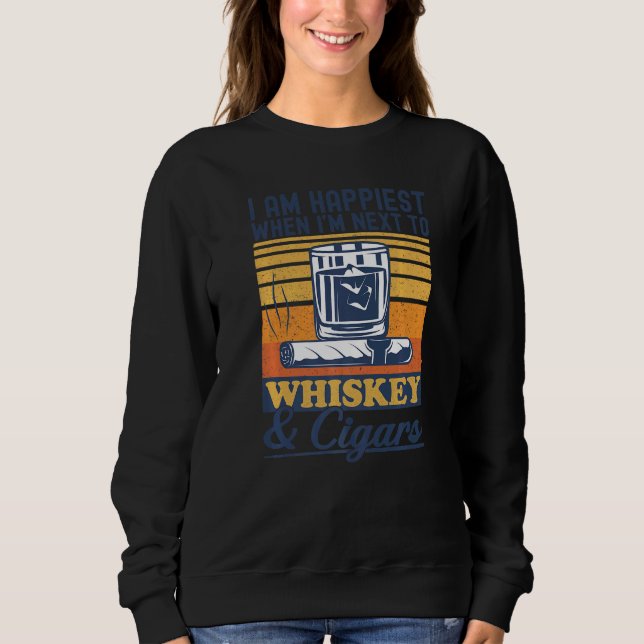 Sudadera Cigarros Y Whiskey Tabaco Consumo De Liquidez (Anverso)