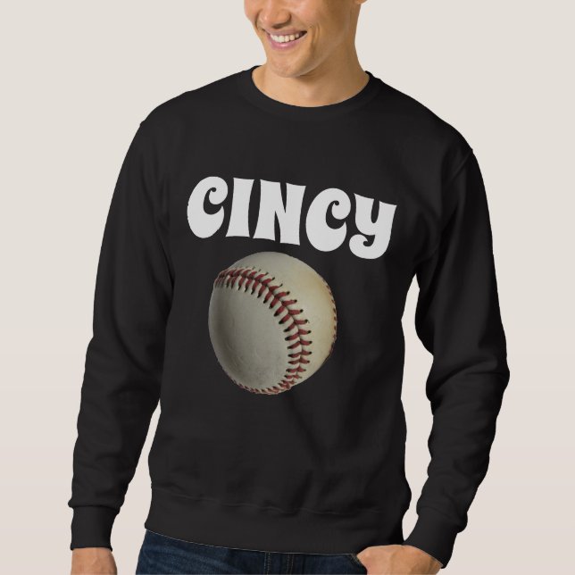 Sudadera Cincinnati Baseball T-shirts mens Sweatshirt (Anverso)