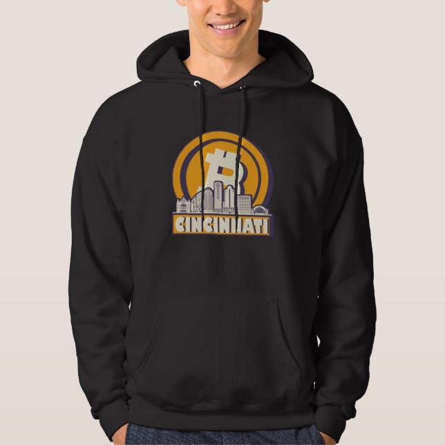 Sudadera Cincinnati Bitcoin Maximalist  Bitcoin Cincinnati  (Anverso)