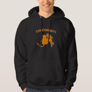 Sudadera Cincinnati Cita La Guay Vieja Retro Del Estado De