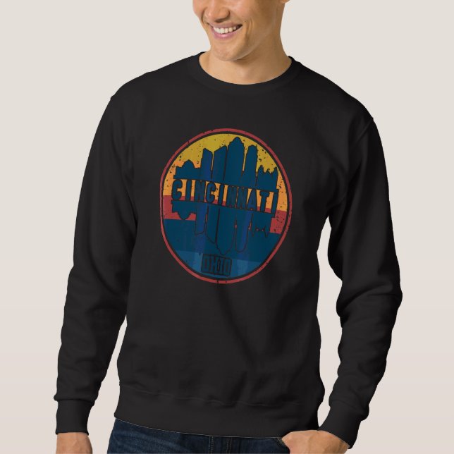 Sudadera Cincinnati Ohio Downtown Skylin (Anverso)