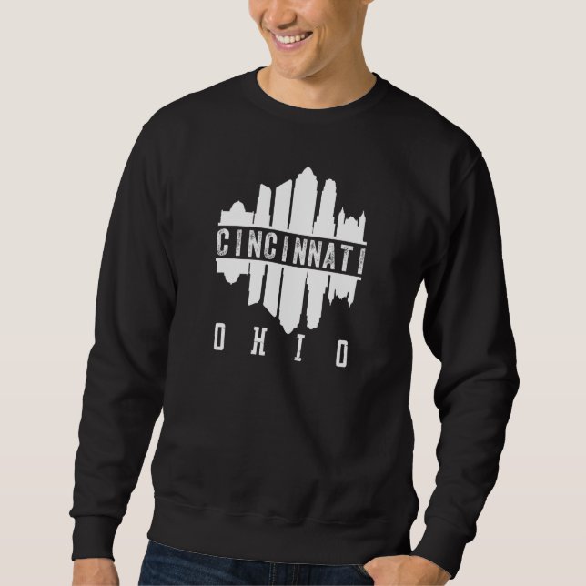 Sudadera Cincinnati Ohio Downtown Skylin (Anverso)
