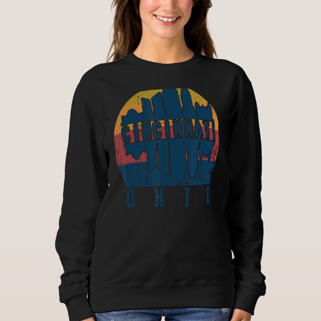 Sudadera CINCINNATI OHIO Downtown Skylin (Anverso)