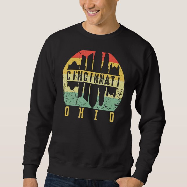 Sudadera CINCINNATI OHIO Downtown Skylin (Anverso)