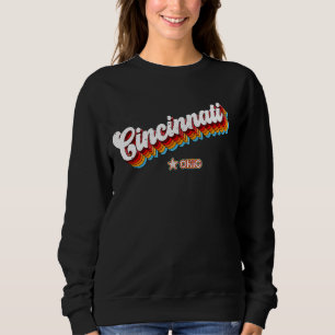 Sudadera Cincinnati Ohio Retro 80 Oh