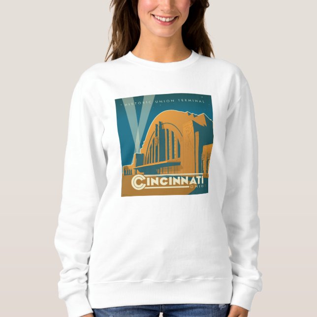 Sudadera Cincinnati, Ohio | Terminal de la Unión histórica (Anverso)