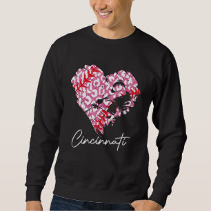 Sudadera Cincinnati Pink Leopard Baseball