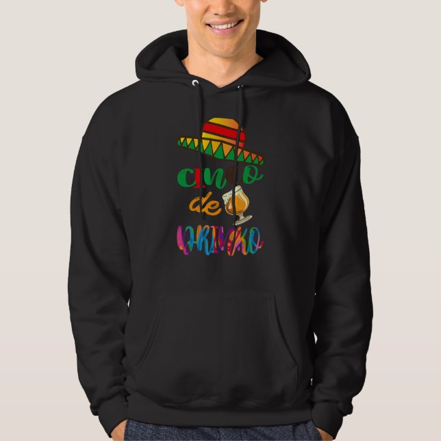 Sudadera Cinco De Drinko Feliz bebida Mexicana Cinco De Mam (Anverso)