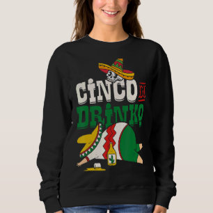 Sudadera Cinco De Drinko Fiesta Mexicano Sombrero México
