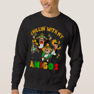 Sudadera Cinco De Mayo Disfrazado De Chillin Con Mi Fiesta