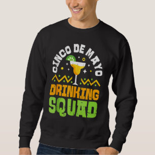 Sudadera Cinco De Mayo Escuadrón De Bebidas Tequila Mexican