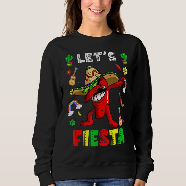 Sudadera Cinco De Mayo Fiesta Para Fiesta Mexicana Dabbing  (Anverso)