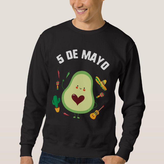 Sudadera Cinco De Mayo Guacamole Avocado Fiesta Mexican Som (Anverso)