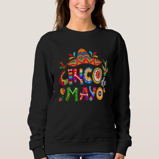Sudadera Cinco De Mayo Mexican Fiesta 5 De Mayo Men Women (Anverso)