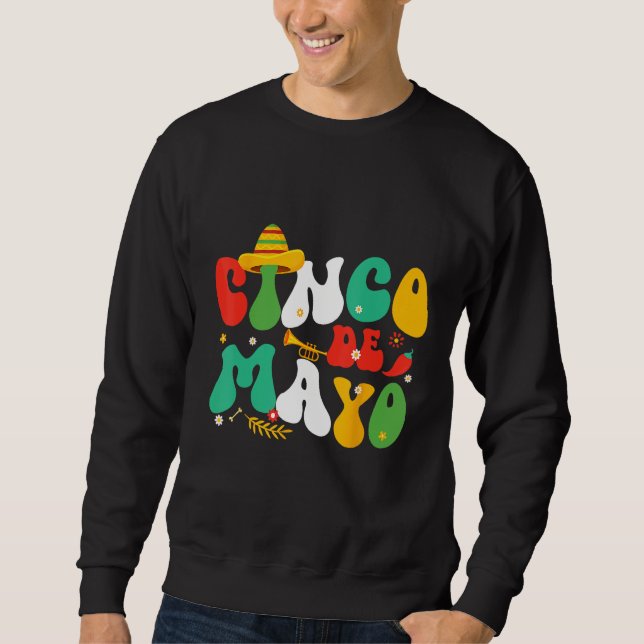 Sudadera Cinco De Mayo Mexican Fiesta celebrate 5 De Mayo M (Anverso)