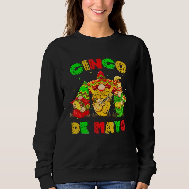 Sudadera Cinco De Mayo Mexican Gnome Fiesta 5 De Mayo Men W (Anverso)
