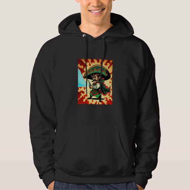Sudadera Cinco De Mayo Mexican Tradition Mexican Swordsman  (Anverso)