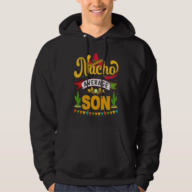 Sudadera Cinco de Mayo Nacho Average son celebrate fiesta (Anverso)