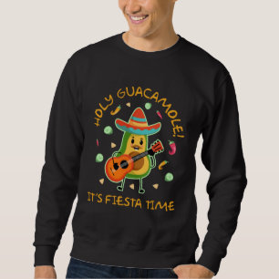 Sudadera Cinco de Mayo  Santo Guacamole Es hora de fiesta