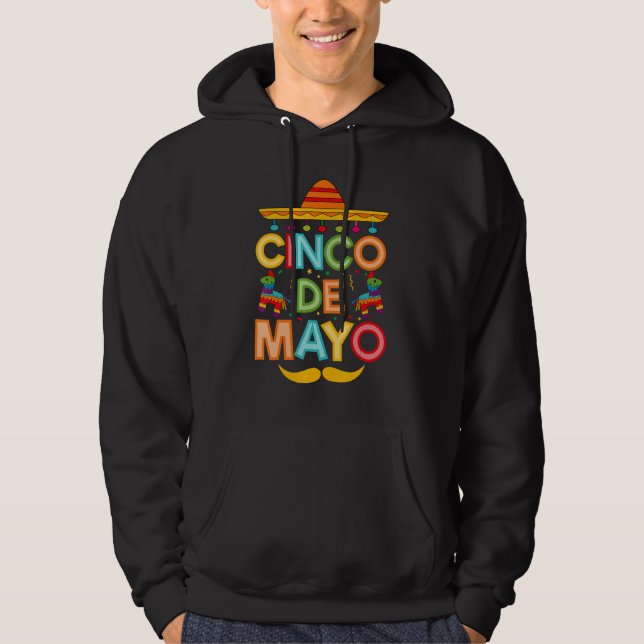 Sudadera Cinco De Mayo Sombrero Mexican Fiesta 5 de Mayo (Anverso)