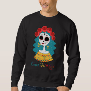 Sudadera Cinco De Mexicana Cruza Gafas De Sol Mustache