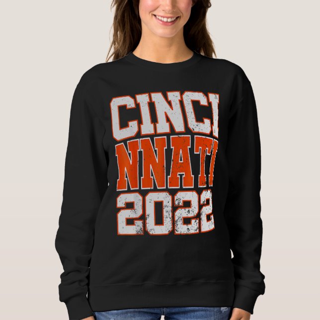 Sudadera Cincy 'nati Matching Family Couple Travel 2022 Fun (Anverso)